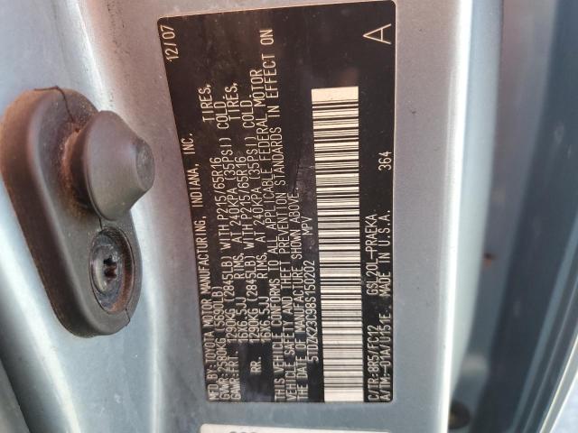 Photo 12 VIN: 5TDZK23C98S150202 - TOYOTA SIENNA CE 