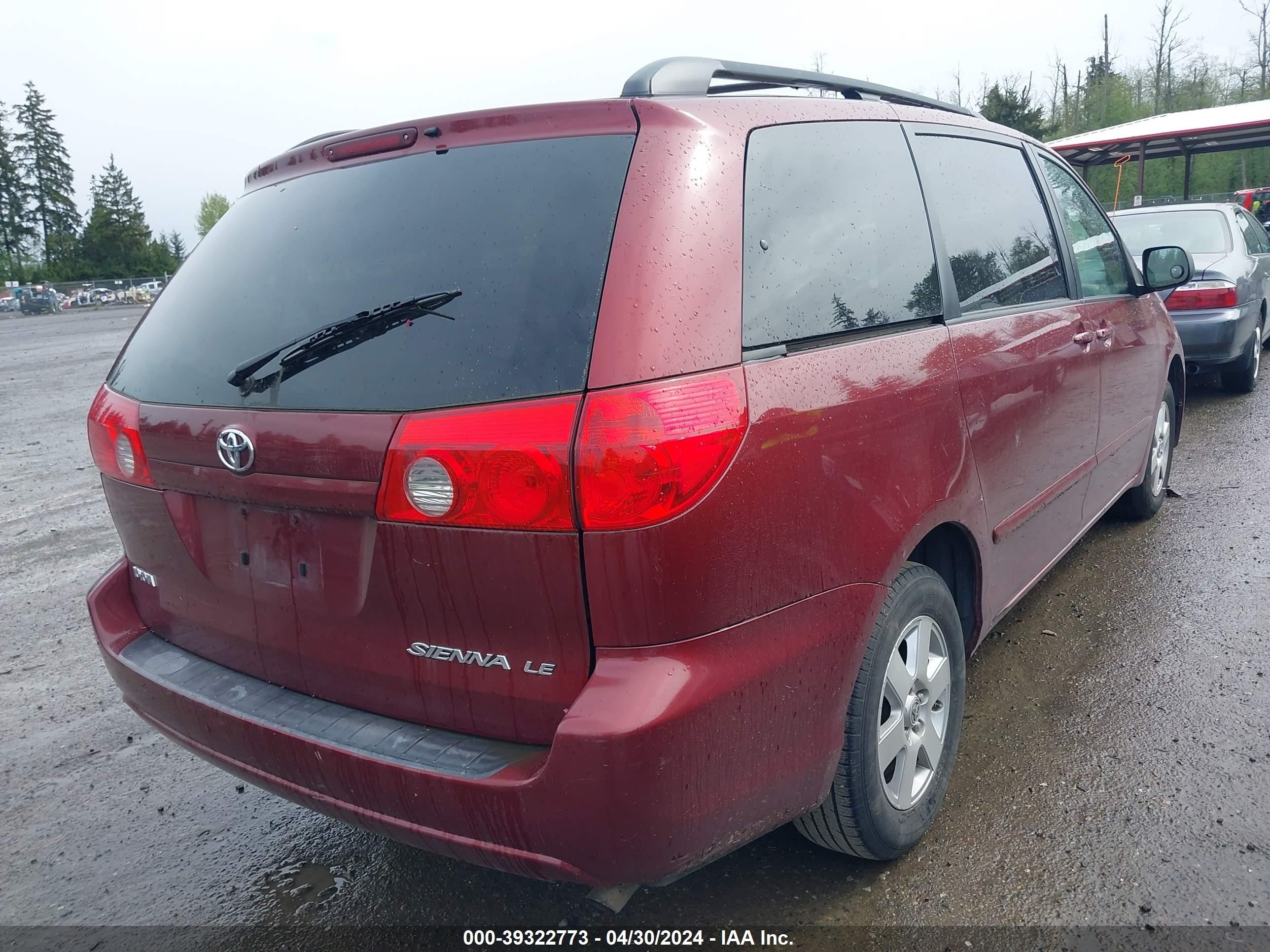 Photo 3 VIN: 5TDZK23CX7S049877 - TOYOTA SIENNA 