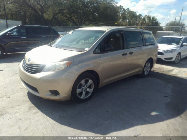 Photo 1 VIN: 5TDZK3DC0DS303385 - TOYOTA SIENNA 