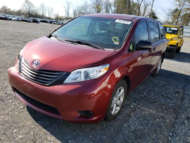 Photo 1 VIN: 5TDZK3DC0GS745328 - TOYOTA SIENNA 