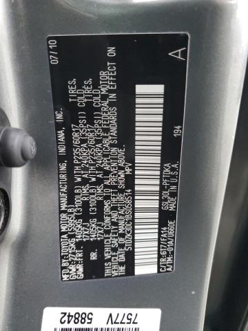 Photo 12 VIN: 5TDZK3DC1BS058514 - TOYOTA SIENNA 