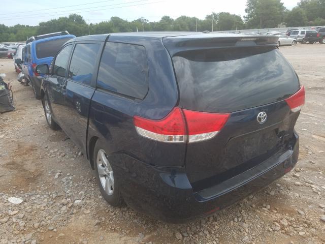 Photo 2 VIN: 5TDZK3DC2CS259534 - TOYOTA SIENNA 