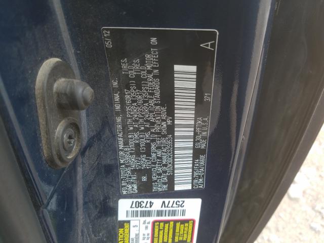 Photo 9 VIN: 5TDZK3DC2CS259534 - TOYOTA SIENNA 