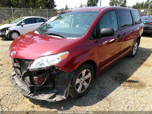 Photo 1 VIN: 5TDZK3DC2FS566822 - TOYOTA SIENNA 