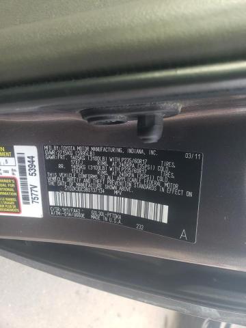 Photo 9 VIN: 5TDZK3DC3BS137134 - TOYOTA SIENNA 