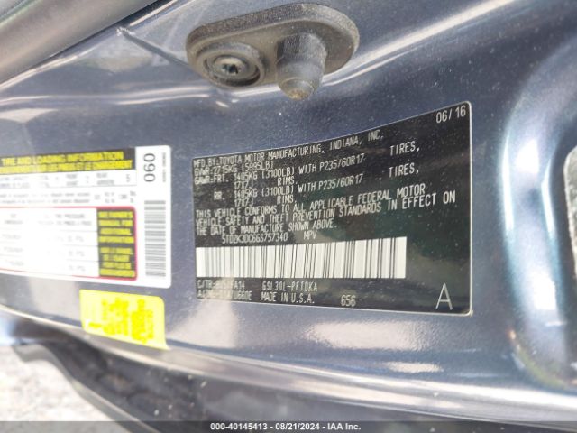 Photo 8 VIN: 5TDZK3DC6GS757340 - TOYOTA SIENNA 