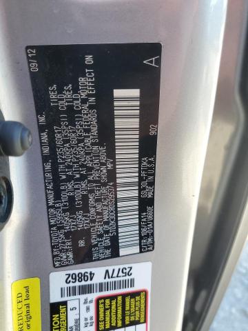 Photo 12 VIN: 5TDZK3DC8DS295374 - TOYOTA SIENNA 