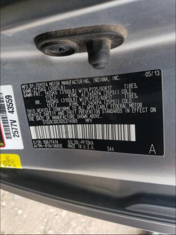 Photo 9 VIN: 5TDZK3DCXDS374089 - TOYOTA SIENNA 