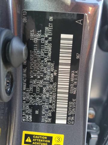 Photo 12 VIN: 5TDZK3EH9DS132405 - TOYOTA HIGHLANDER 