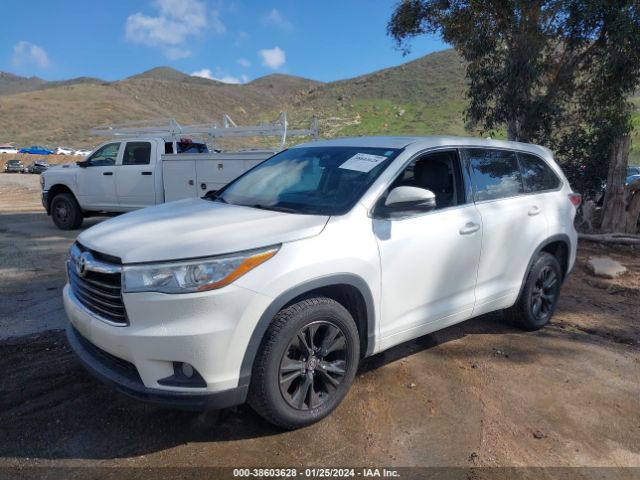 Photo 1 VIN: 5TDZKRFH2GS126175 - TOYOTA HIGHLANDER 