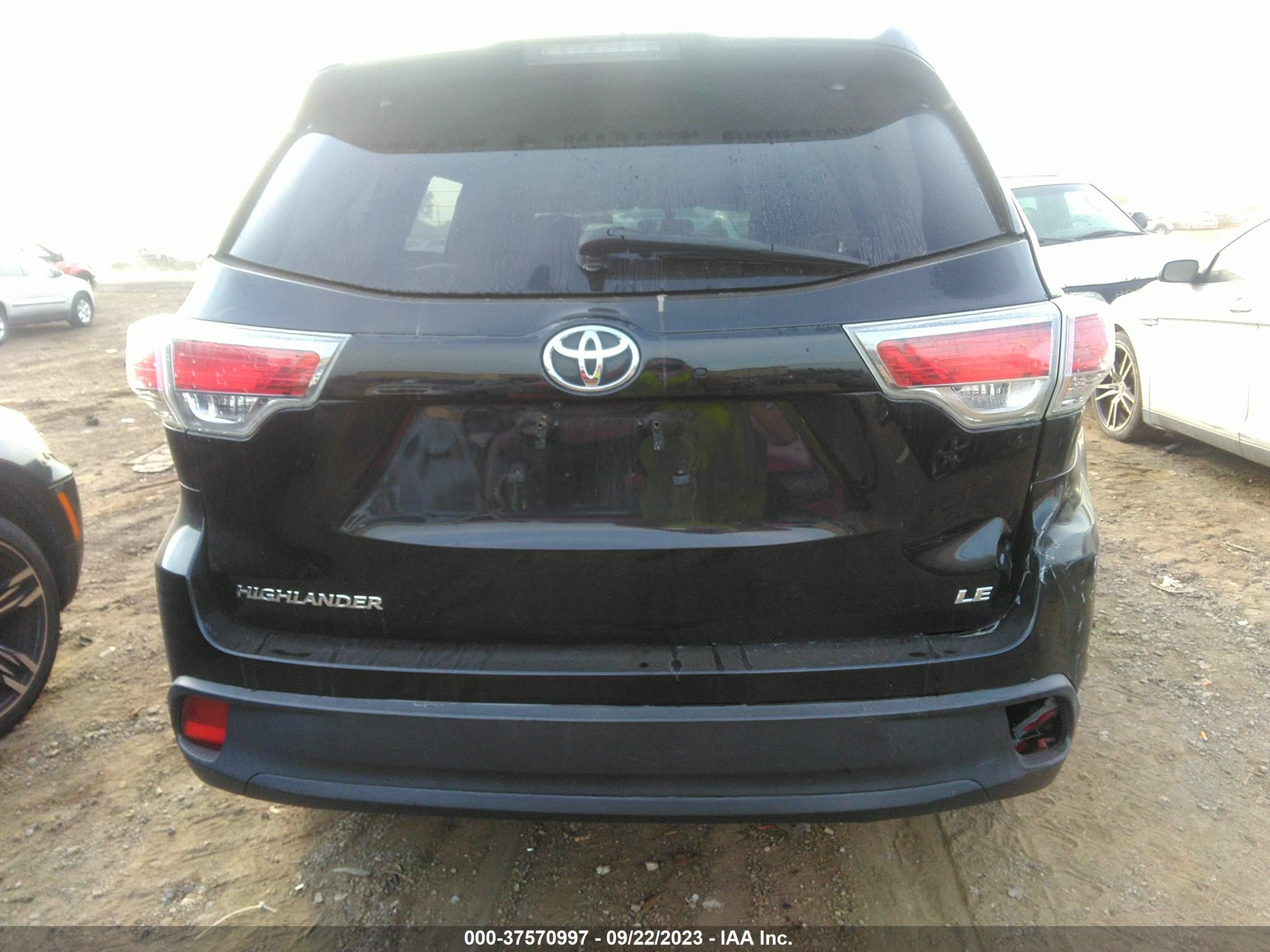 Photo 14 VIN: 5TDZKRFH3FS058547 - TOYOTA HIGHLANDER 