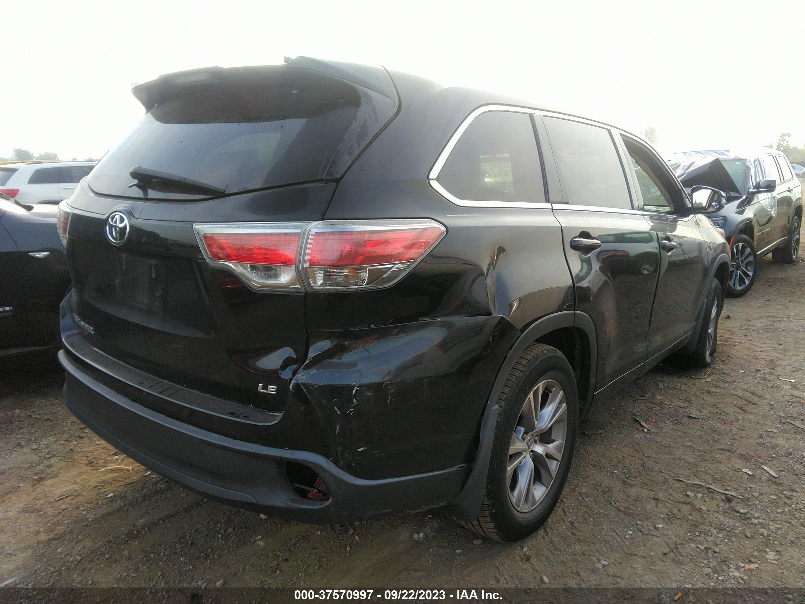 Photo 3 VIN: 5TDZKRFH3FS058547 - TOYOTA HIGHLANDER 