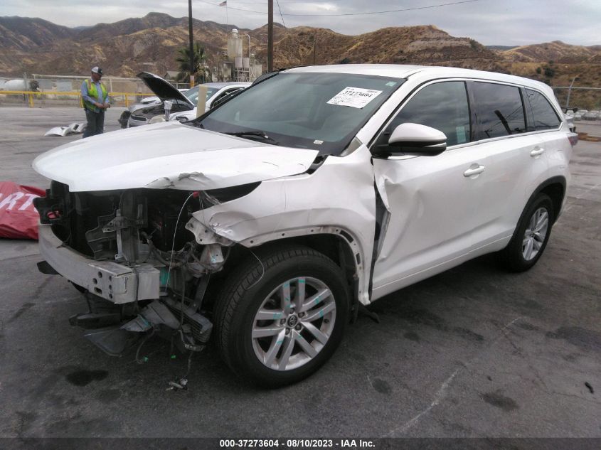 Photo 1 VIN: 5TDZKRFH5GS143343 - TOYOTA HIGHLANDER 