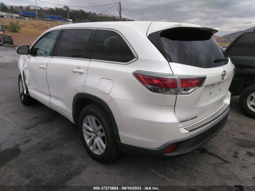 Photo 2 VIN: 5TDZKRFH5GS143343 - TOYOTA HIGHLANDER 