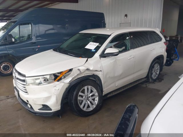 Photo 1 VIN: 5TDZKRFH5GS155380 - TOYOTA HIGHLANDER 