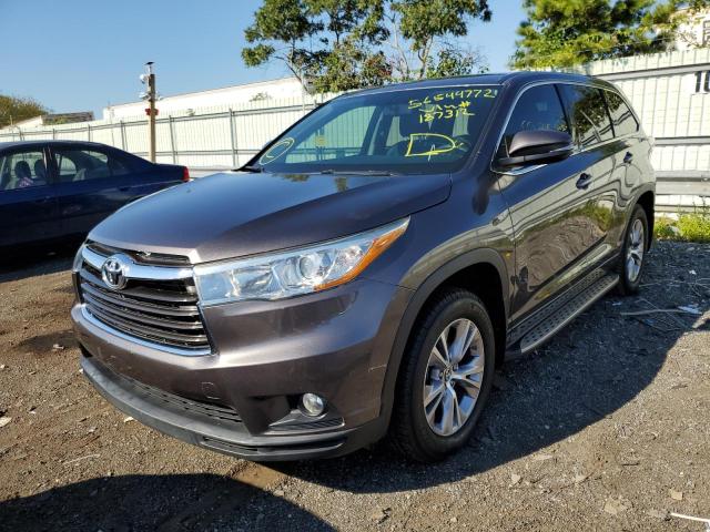 Photo 1 VIN: 5TDZKRFH5GS187312 - TOYOTA HIGHLANDER 