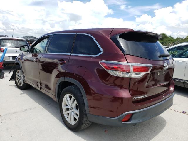 Photo 2 VIN: 5TDZKRFH8GS143806 - TOYOTA HIGHLANDER 