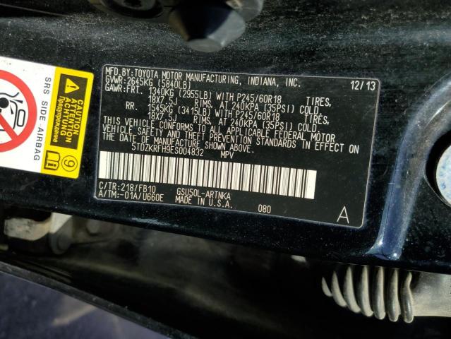 Photo 13 VIN: 5TDZKRFH9ES004832 - TOYOTA HIGHLANDER 