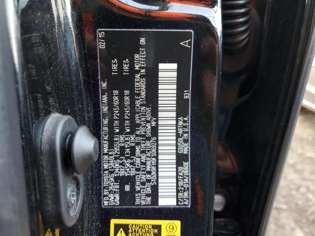 Photo 9 VIN: 5TDZKRFH9FS069276 - TOYOTA HIGHLANDER 