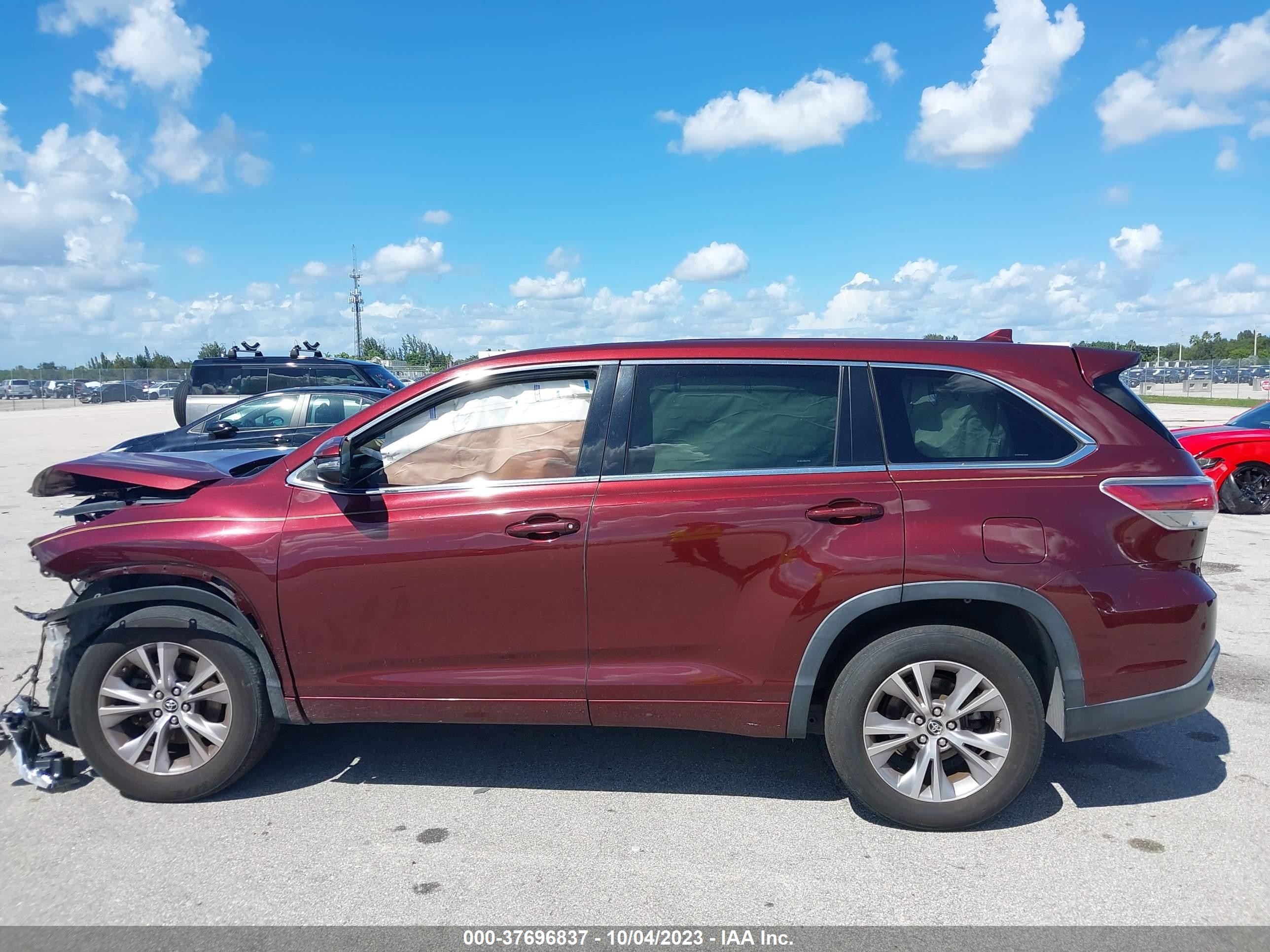 Photo 14 VIN: 5TDZKRFH9GS129459 - TOYOTA HIGHLANDER 