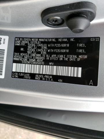 Photo 12 VIN: 5TDZSKFC5NS056910 - TOYOTA SIENNA LIM 