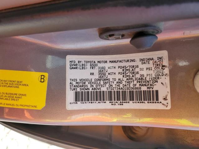 Photo 13 VIN: 5TDZT34A01S036868 - TOYOTA SEQUOIA 