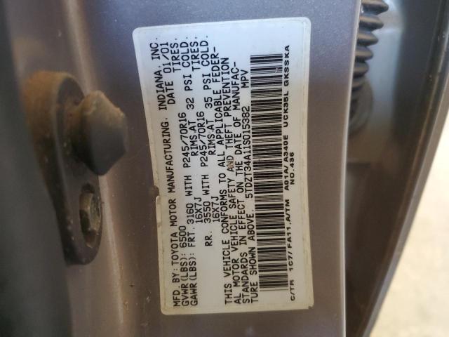 Photo 12 VIN: 5TDZT34A11S015382 - TOYOTA SEQUOIA SR 