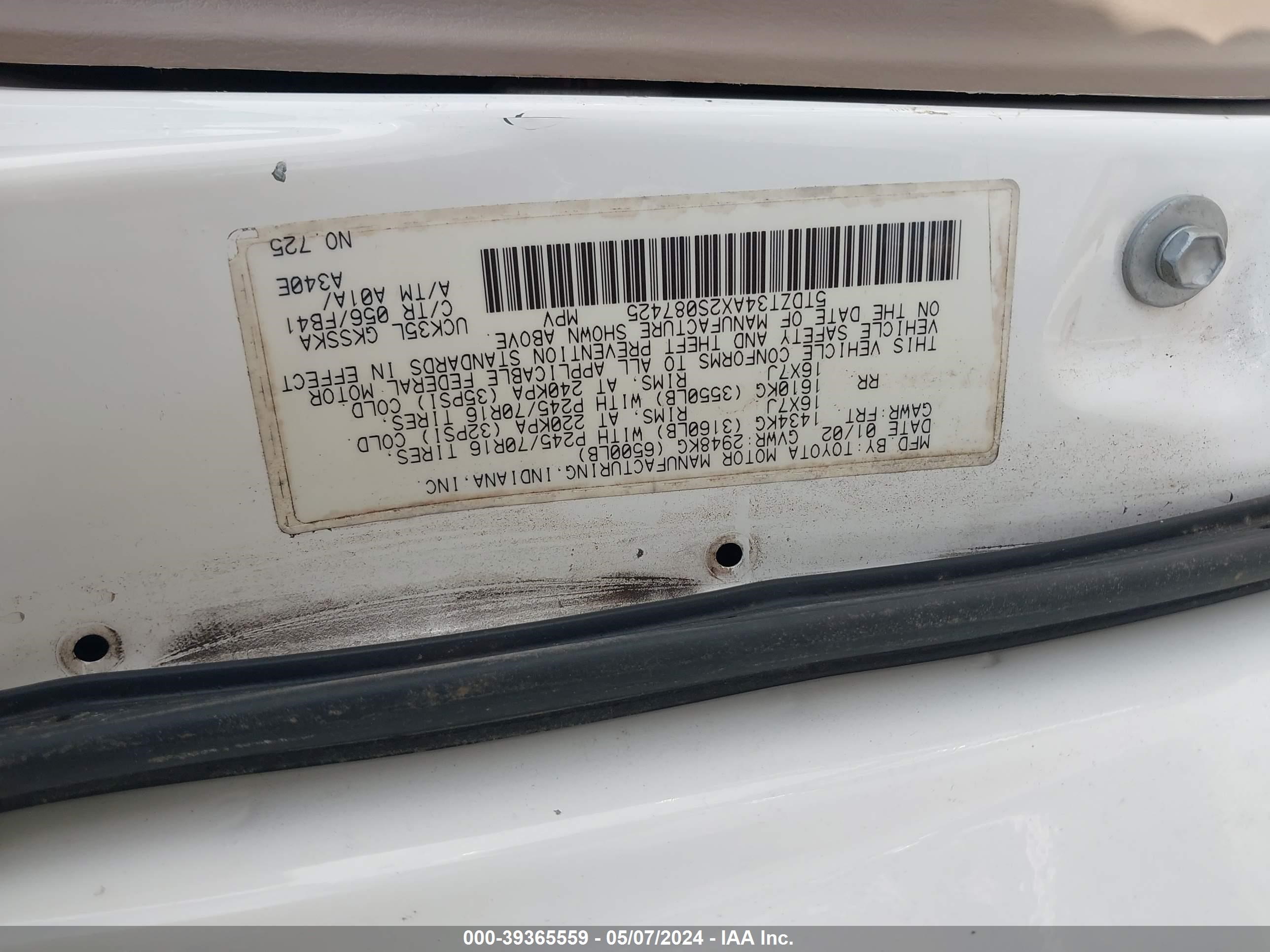 Photo 8 VIN: 5TDZT34AX2S087425 - TOYOTA SEQUOIA 