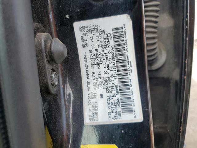 Photo 12 VIN: 5TDZT38A11S002142 - TOYOTA SEQUOIA LI 