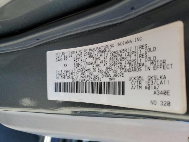 Photo 12 VIN: 5TDZT38A24S238304 - TOYOTA SEQUOIA LI 