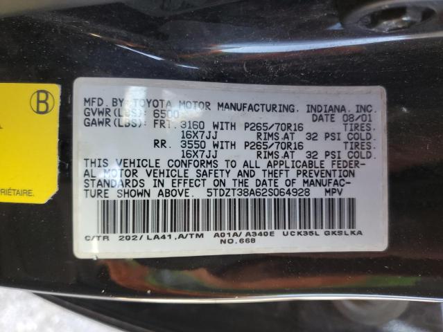 Photo 12 VIN: 5TDZT38A62S064928 - TOYOTA SEQUOIA LI 