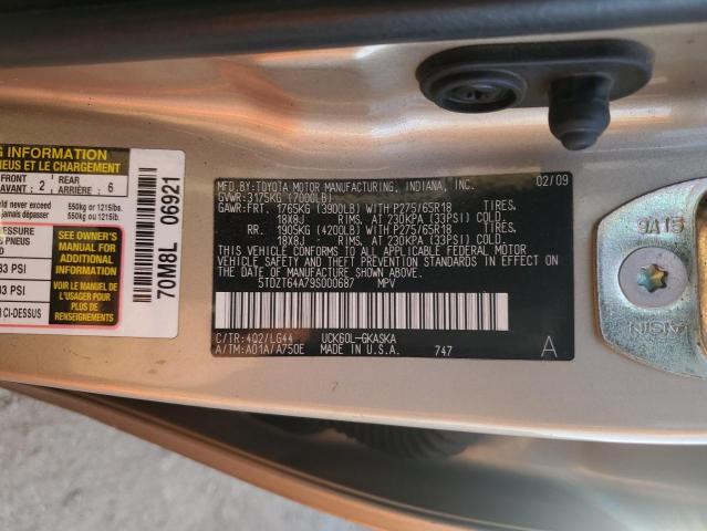 Photo 12 VIN: 5TDZT64A79S000687 - TOYOTA SEQUOIA 