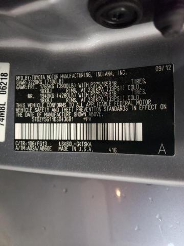 Photo 9 VIN: 5TDZY5G11DS043681 - TOYOTA SEQUOIA SR 