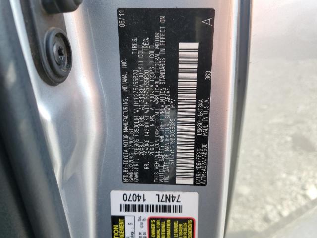 Photo 12 VIN: 5TDZY5G19BS036085 - TOYOTA SEQUOIA 