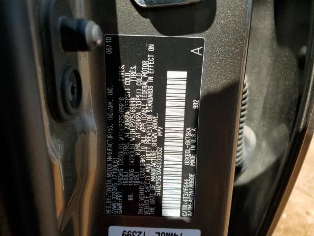 Photo 12 VIN: 5TDZY5G1XAS030052 - TOYOTA SEQUOIA SR 