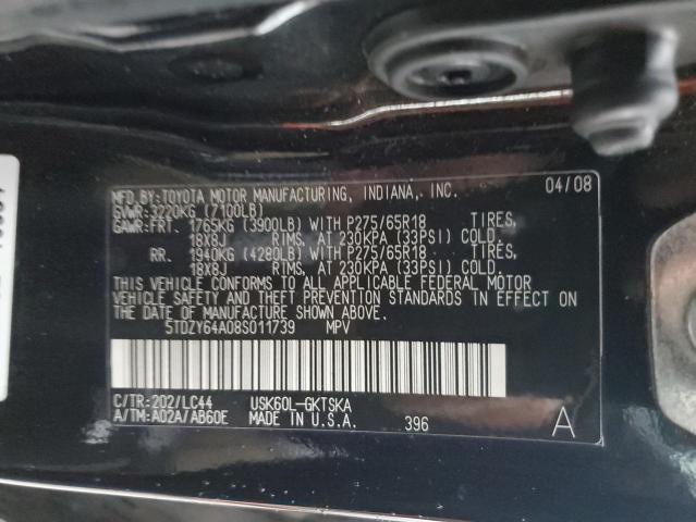 Photo 13 VIN: 5TDZY64A08S011739 - TOYOTA SEQUOIA SR 