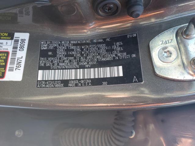 Photo 12 VIN: 5TDZY67A78S002676 - TOYOTA SEQUOIA 