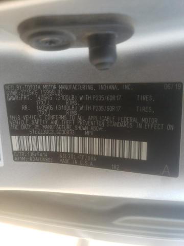 Photo 9 VIN: 5TDZZ3DC2LS030833 - TOYOTA SIENNA L 