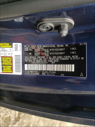 Photo 9 VIN: 5TDZZ3DC5LS022631 - TOYOTA SIENNA L 