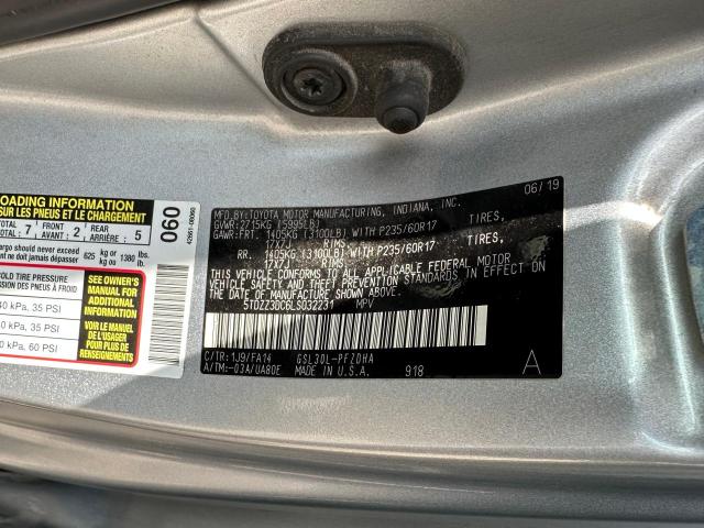 Photo 9 VIN: 5TDZZ3DC6LS032231 - TOYOTA SIENNA L 