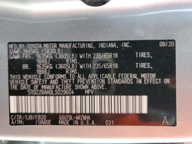 Photo 13 VIN: 5TDZZRAH0LS029604 - TOYOTA HIGHLANDER 