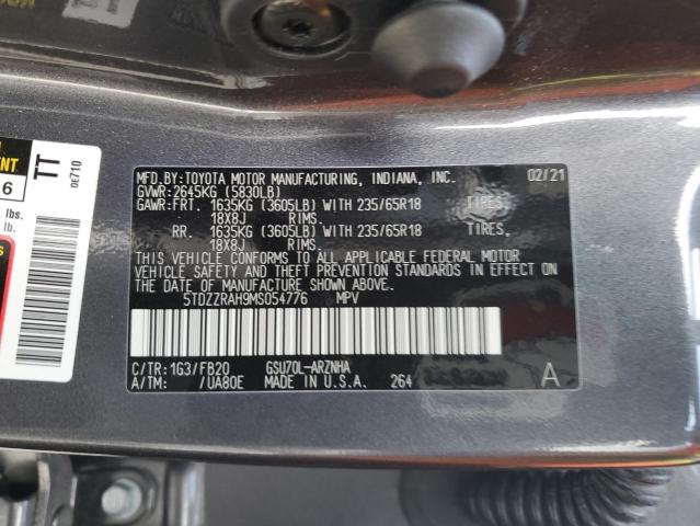 Photo 13 VIN: 5TDZZRAH9MS054776 - TOYOTA HIGHLANDER 