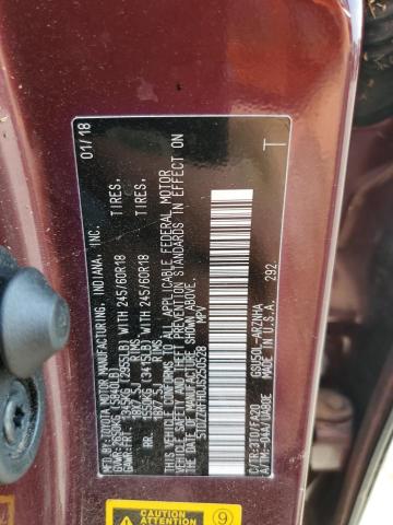 Photo 12 VIN: 5TDZZRFH0JS250528 - TOYOTA HIGHLANDER 