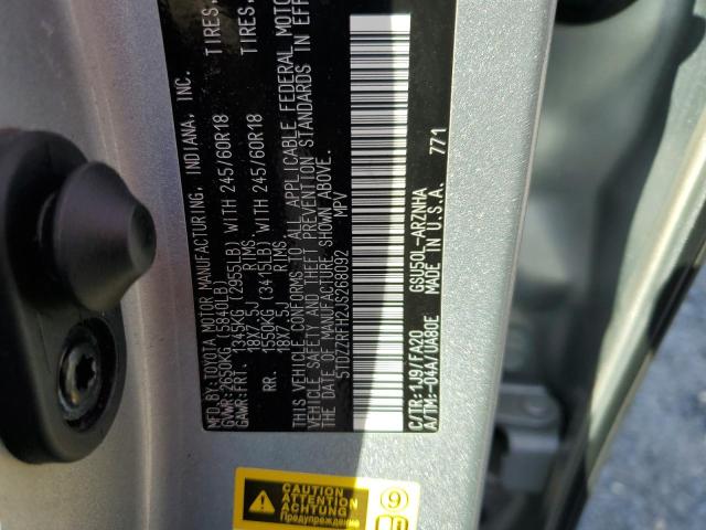 Photo 12 VIN: 5TDZZRFH2JS268092 - TOYOTA HIGHLANDER 