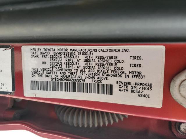 Photo 11 VIN: 5TEGM92NX3Z269076 - TOYOTA TACOMA DOU 