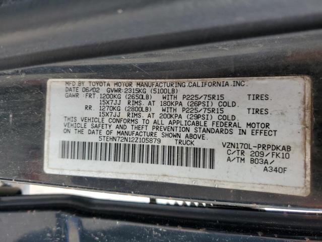 Photo 11 VIN: 5TEHN72N12Z105879 - TOYOTA TACOMA DOU 