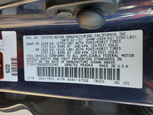 Photo 11 VIN: 5TEKU72N38Z531249 - TOYOTA TACOMA DOU 