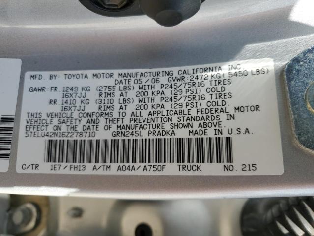 Photo 11 VIN: 5TELU42N16Z278710 - TOYOTA TACOMA 