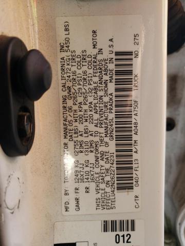 Photo 9 VIN: 5TELU42N26Z274231 - TOYOTA TACOMA DOU 