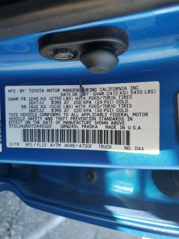 Photo 12 VIN: 5TELU42N37Z445103 - TOYOTA TACOMA DOU 